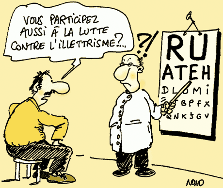 Lutte contre l'illettrisme - 10/10/2002